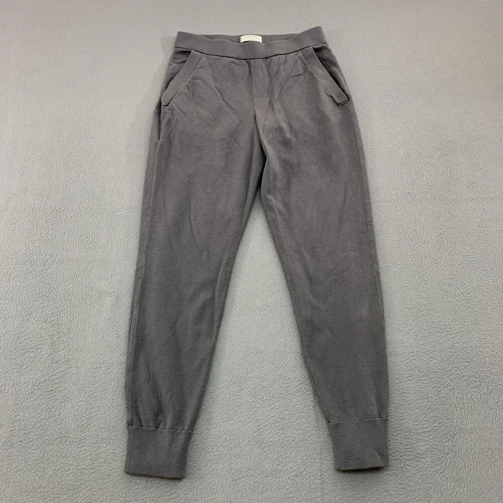 Aritizia Babaton Sweatpants Womens Small Gray Knit Jogger Elastic Waist Pockets